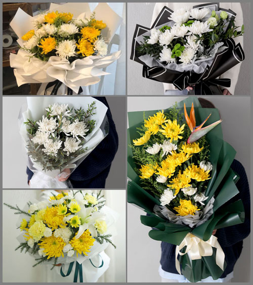 浙江省绍兴越城区皋埠镇前孟葑村白事花束代送
